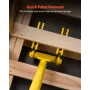 Pallet Buster Tool, 1 m Carbon Steel Håndtag Wrecking Pry Bar