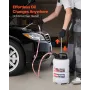 Fluid Extractor, 9.5 L Capacity, Manual Vacuum Fluid Extractor with 150 cm Long Horse and Three 120 cm Extension Tubes, Oil Chan