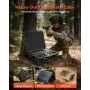 Hard Pistol Case, Heavy Duty Hard Gun Case with XPE Foam Lining, Waterproof Pistol Storage Box with Customizable Interior & Hand