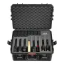 Hard Pistol Case, Heavy Duty Hard Gun Case with XPE Foam Lining, Waterproof Pistol Storage Box with Customizable Interior & Hand