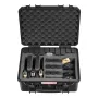 VEVOR Hard Pistol Case, Heavy Duty Hard Gun Case with XPE Foam Lining, Waterproof Pistol Storage Box with Customizable Interior 
