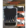 VEVOR Hard Pistol Case, Heavy Duty Hard Gun Case with XPE Foam Lining, Waterproof Pistol Storage Box with Customizable Interior 