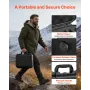 Hard Pistol Case, Heavy Duty Hard Gun Case with XPE Foam Lining, Waterproof Pistol Storage Box with Customizable Interior & Hand