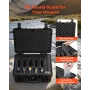 Hard Pistol Case, Heavy Duty Hard Gun Case with XPE Foam Lining, Waterproof Pistol Storage Box with Customizable Interior & Hand