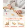 70PCS Wooden Train Set, with Magnetic Crane, Wood Train Track Toy for Kids Ages 3-8, Construction Crane Railway Set, Compatible 