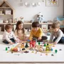 70PCS Wooden Train Set, with Magnetic Crane, Wood Train Track Toy for Kids Ages 3-8, Construction Crane Railway Set, Compatible 