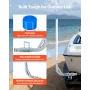 Boat Trailer Guides, 775 mm/1205 mm Height Guide Poles, 2PCS High-Hardness Steel Trailer Guide-Ons, Adjustable Guide Poles with 