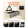 VEVOR 127 cm Lanscape Rock Rake, 3-Point Tow Behind Landscape Rake with 17 Steel Tines, Fit Category 1 Tractors, Angle Adjustabl