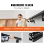 Handrail Stair Railing, 7 ft, Wall Mount Handrails for Indoor Stairs, Thickened Aluminum Alloy Hand Rail with Installation Kit, 