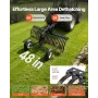 122 cm bugser bag landskabsrive, træk bag plænerive til
