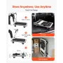 Foldable Push Cart Dolly, 299.37 kg Capacity, Folding Platform Truck with Swivel Wheels, Moving Platform Hand Truck Flatbed Cart