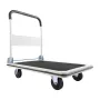 Foldable Push Cart Dolly, 299.37 kg Capacity, Folding Platform Truck with Swivel Wheels, Moving Platform Hand Truck Flatbed Cart
