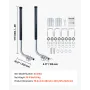Boat Trailer Guides, 1016 mm/1219 mm Height Guide Poles, 2PCS High-Hardness Steel Trailer Guide-Ons, Adjustable Guide Poles with