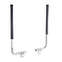 Boat Trailer Guides, 1016 mm/1219 mm Height Guide Poles, 2PCS High-Hardness Steel Trailer Guide-Ons, Adjustable Guide Poles with