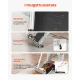 330mm Vinyl Floor Cutter, 16mm Thick Laminate Flooring Cutter with 15°/30°/45° Adjustable Angle Settings, Flexible Wheels, Teles