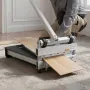 330mm Vinyl Floor Cutter, 16mm Thick Laminate Flooring Cutter with 15°/30°/45° Adjustable Angle Settings, Flexible Wheels, Teles
