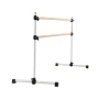 Ballet Barre, Double Beechwood Barre Bar for Home, Freestanding Portable Ballet Stretching Dance Bars, Height Adjustable Anti-Wo