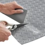 VEVOR Garage Floor Roll, 2.28 x 5.2 m Garage Flooring Mat, 2.2 mm Thickened PVC Diamond Plate Floor Protector Mat with Double-si