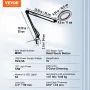 Magnifying Glass with Light 5X Magnifying Lamp 10.9 cm Lens 5 Color Modes