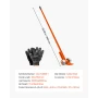 Prylever Bar, 2994 kg Weight Capacity, 1.4 m Carbon Steel Handle Lever Dolly, Pry Lever Bar with Wheels for Large Pallets, Heavy
