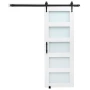 Stalddør, 762 x 2134 mm, højstyrke MDF-panel og glas, Stalddør