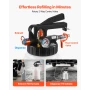 Transmission Fluid Pump, 8 L Capacity, Pneumatic Oil Fluid Extractor ATF Refill Dispenser Transfer Pump wit 15 ATF Adapters, Oil