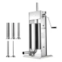 Manual Sausage Stuffer, 33 LBS / 15 L Vertical Meat Stuffer, Heavy Duty Sausage Casing Meat Stuffing Machine, Dual-Speed Stainle