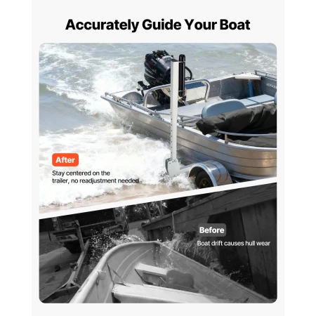 Boat Trailer Guides, 700-1050 mm Højdejusterbar Trailer Guide