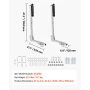 Boat Trailer Guides, 700-1050 mm Height Adjustable Trailers Guide, 2PCS Thickened High-Duty Trailer Guide-Ons with Smooth Roller
