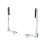 Boat Trailer Guides, 700-1050 mm Height Adjustable Trailers Guide, 2PCS Thickened High-Duty Trailer Guide-Ons with Smooth Roller