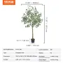 Artificial Eucalyptus Tree, 1.8 m Tall Faux Plant, Secure PE Material & Anti-Tip Tilt Protection Low-Maintenance Plant, Lifelike
