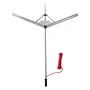 Lake Weed Cutter, Pond Aquatic Plant Cutting Tool with 1.21 m Max. Cut Width, Sharp and Heavy-Duty Steel Blades, Pond Rake with 