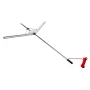 Lake Weed Cutter, Pond Aquatic Plant Cutting Tool with 1.21 m Max. Cut Width, Sharp and Heavy-Duty Steel Blades, Pond Rake with 