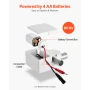 Touchless Bathroom Sink Faucet, Automatic Motion Sensor Restroom Toilet Faucet Cold Water with Hole Cover Plate, Battery Operate