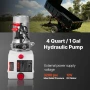 4 L Hydraulic Power Unit, Single Acting Dump Trailer Pump, 22 MPa Max Relief Pressure & 3.4 L/min Flow Rate, DC 12V Hydraulic Pu