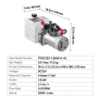 4 L Hydraulic Power Unit, Single Acting Dump Trailer Pump, 22 MPa Max Relief Pressure & 3.4 L/min Flow Rate, DC 12V Hydraulic Pu