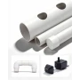 VEVOR Hydroponics-dyrkningssystemsæt, 3-trins 108-pladser UPVC Pipe Hydroponic Grow Kit med tidsindstillet kunstvanding,