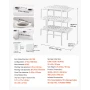 Hydroponics Growing System Kit, 3-Tier 108 Sites UPVC Pipe Hydroponic Grow Kit with Timed Irrigation, Thickened Hydroponic Pipes