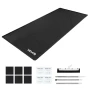 Containment Mat, 2.6 x 6.1 m, Non-Slip PVC Garage Floor Mat with a Cleaning Squeegee Broom, Heavy Duty Durable Waterproof Protec