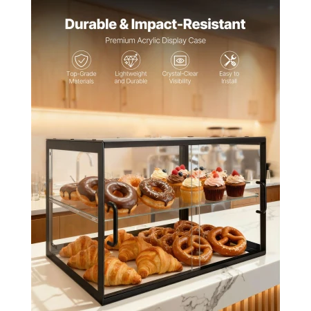 Bakery Display Case, 2-Etagers Commercial Bordplade