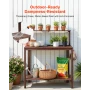 VEVOR Potting Bench Table, Outdoor Gardening Workstation with 91 x 49.5 cm Wood Tabletop, Garden Planting Work Station with Stor