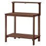Potting Bench Table, Outdoor Gardening Workstation with 91 x 49.5 cm Wood Tabletop, Garden Planting Work Station with Storage Sh