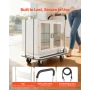 Foldbar Push Cart Dolly, 149,69 kg Kapacitet, Foldelig platform