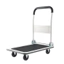 Foldbar Push Cart Dolly, 149,69 kg Kapacitet, Foldelig platform
