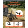 106.7cm Tow Behind Landscape Rake, 3-Point Lawn Rock Rake with Blade & Lift Lever, Fit Category 1 ATVs UTVs Lawn Tractors, Heavy