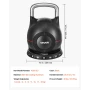 Kettlebell, Justerbar Kettlebell med 7 vægtniveauer (2, 5, 8