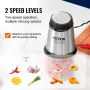 Elektrisk madhakker foodprocessor 2,5 kop glasskål kødkværnmixer