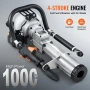 37.77cc Gas-Powered T Post Driver, 4-Stroke Engine Gasoline Fence Piling Pounder, with 3 Post Driving Head(45/55/88 mm) , 1000W 