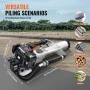 37.77cc Gas-Powered T Post Driver, 4-Stroke Engine Gasoline Fence Piling Pounder, with 3 Post Driving Head(45/55/88 mm) , 1000W 