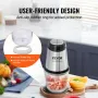 Electric Food Chopper Food Processor 2.5 Cup Glass Bowl Meat Grinder Mixer